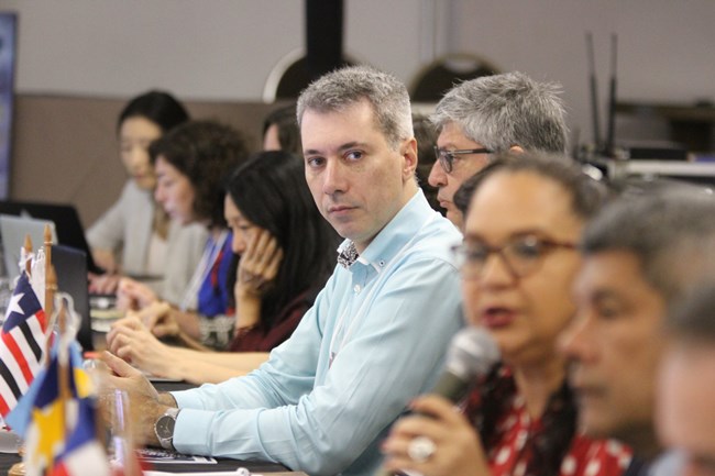 Secretário adjunto de Estado de Educação de Minas Gerais, Edelves Rosa Luna defende o diálogo entre os integrantes do Consed para discutir as formas de continuidade do Fundeb e como será a implementação da nova estrutura do fundo. Foto: Eduardo Colin